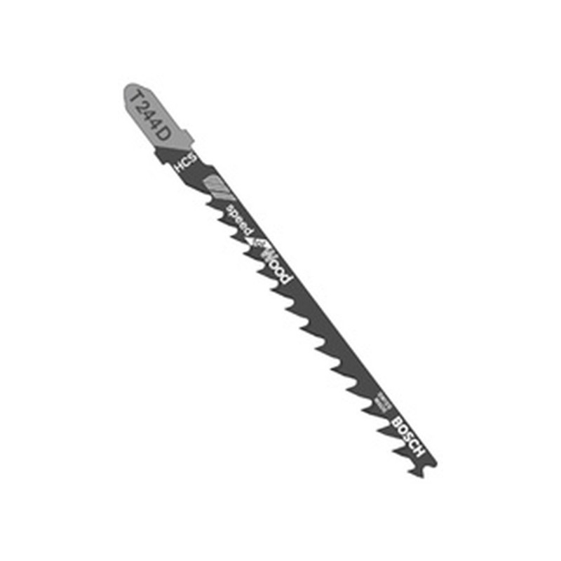 Bosch BOS-T244D100 100 pc. 4 In.6 TPI Speed for Wood T-Shank Jig Saw Blades