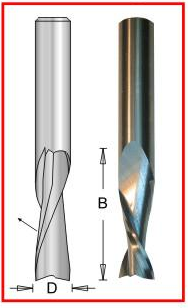 Dimar DIM-SC88 Solid Carbide Spiral Bit 1/2in Shank -5/16 X 1.25in