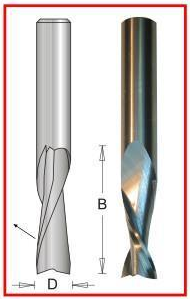 Dimar DIM-SCW812 2 Flute 1/2 X 1/2 X 1-1/4in Up Spiral Carbide