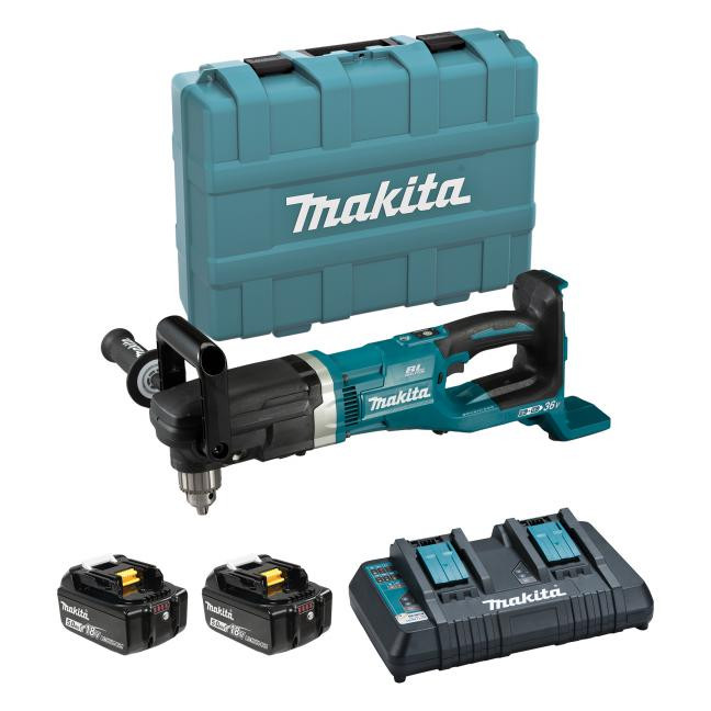 Makita MAK-DDA460PT2 18Vx2 Brushless Angle Drill 5.0Ah Kit
