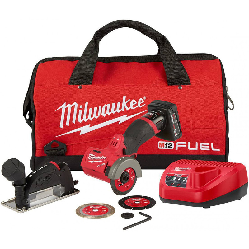 Milwaukee MIL-2522-21XC M12 FUEL 3in Compact Cut Off Tool 4.0Ah Kit