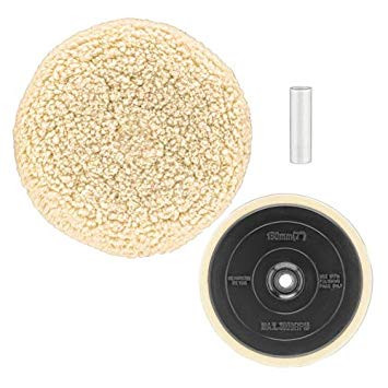 DEWALT DEW-DW4985CL 7in Wool Buffing Pad and Backing Pad Kit