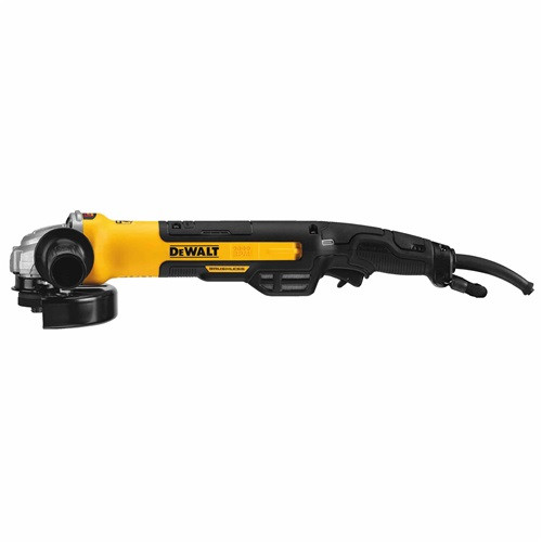DEWALT DEW-DWE43265N 5 / 6in Brushless Small Angle Grinder, Rat Tail with Kickback Brake, No Lock-On