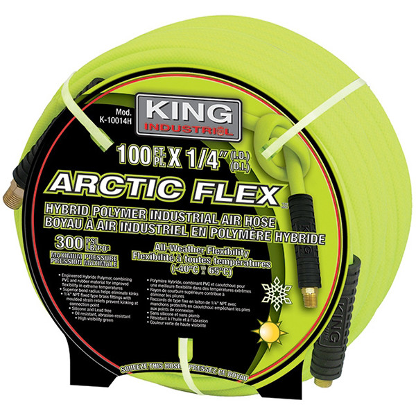 King Industrial KING-K-10014H Hybrid Polymer Industrial Air Hose