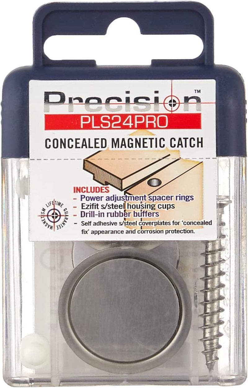 Precision Lock JRD-PLS24-PRO Heavy Duty Concealed Magnetic Catch 1PK