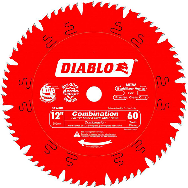 Diablo FRE-D1260X 12in X 60T Combination Saw Blade