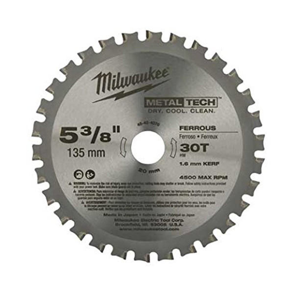 Milwaukee MIL-48-40-4070 5-3/8-Inch Ferrous Metal Blade, 30T