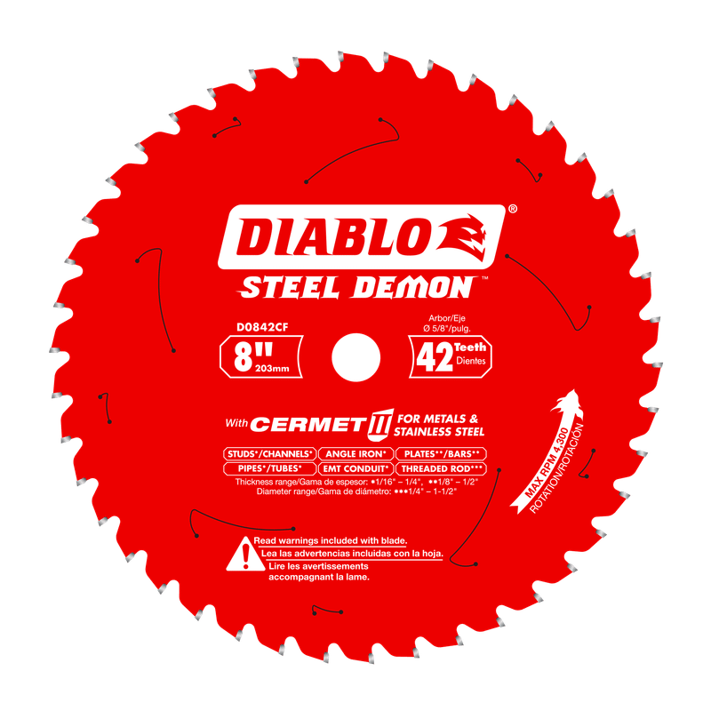 Diablo FRE-D0842CF 8in X 42T Steel Saw Blade