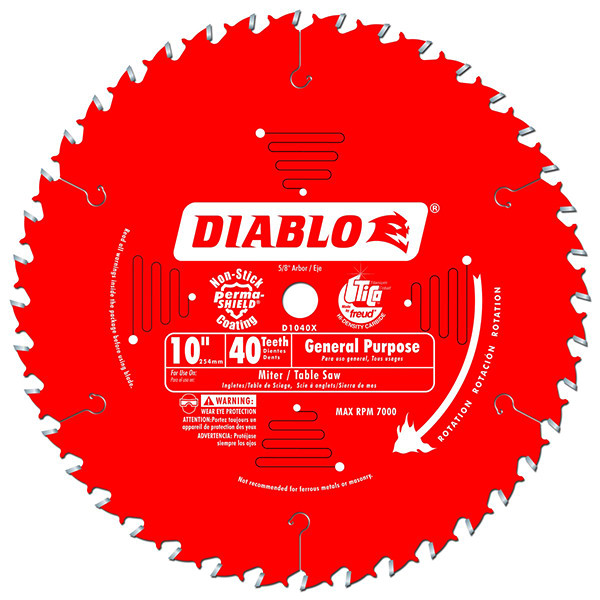 Diablo FRE-D1040X 10in X 40T Saw Blade