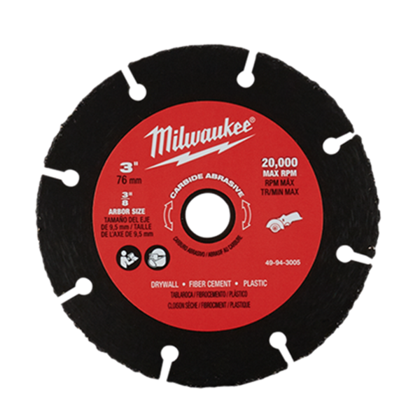 Milwaukee MIL-49-94-3005 3in Carbide Abrasive Blade
