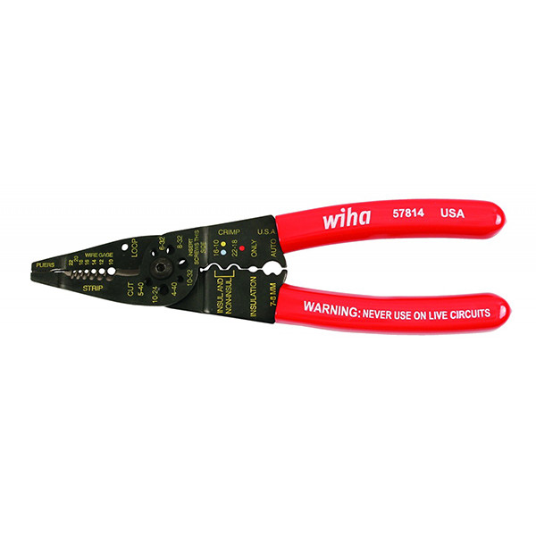 Wiha Tools WIHA-57814 8-1/4in 5-in-1 Combo Electric Pliers