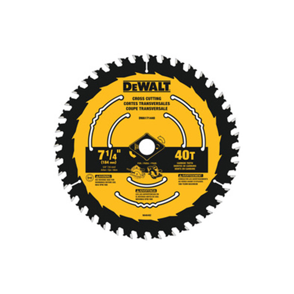 DEWALT DEW-DWA171440 7-1/4in x 40T Circular Saw Blades