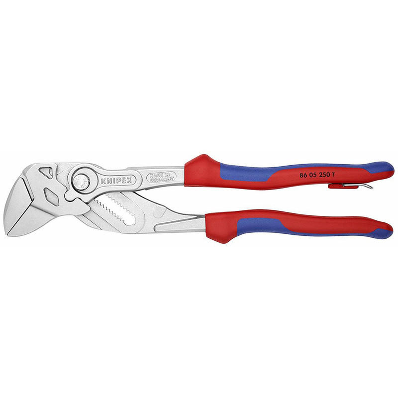 Knipex KNIP-8605250TBKA 10in Pliers Wrench, Tether Attachment, Comfort Grip