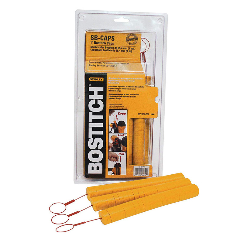 Bostitch BOST-SB-CAPS 1in Caps for Cap Stapler and Nailer (1000-Pieces)