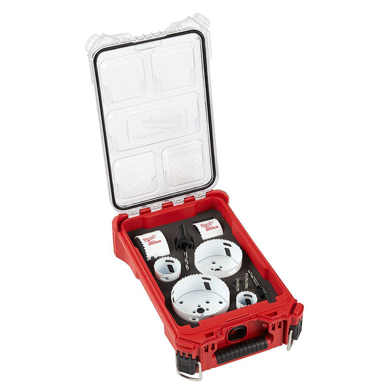 Milwaukee MIL-49-22-5607 10-Piece Hole Dozer Bimetal Hole Saw PACKOUT Kit
