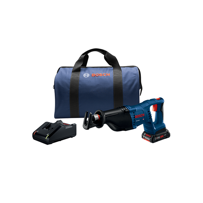 Bosch BOS-CRS180-B15 18V 1-1/8in. D-Handle Reciprocating Saw Kit with (1) CORE18V 4.0 Ah Compact Battery
