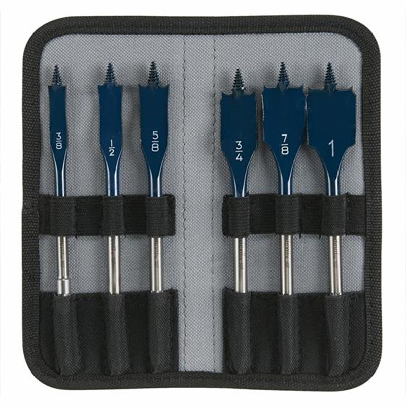 Bosch BOS-DSB5006P 6-Piece Daredevil Standard Spade Bit Set in Pouch