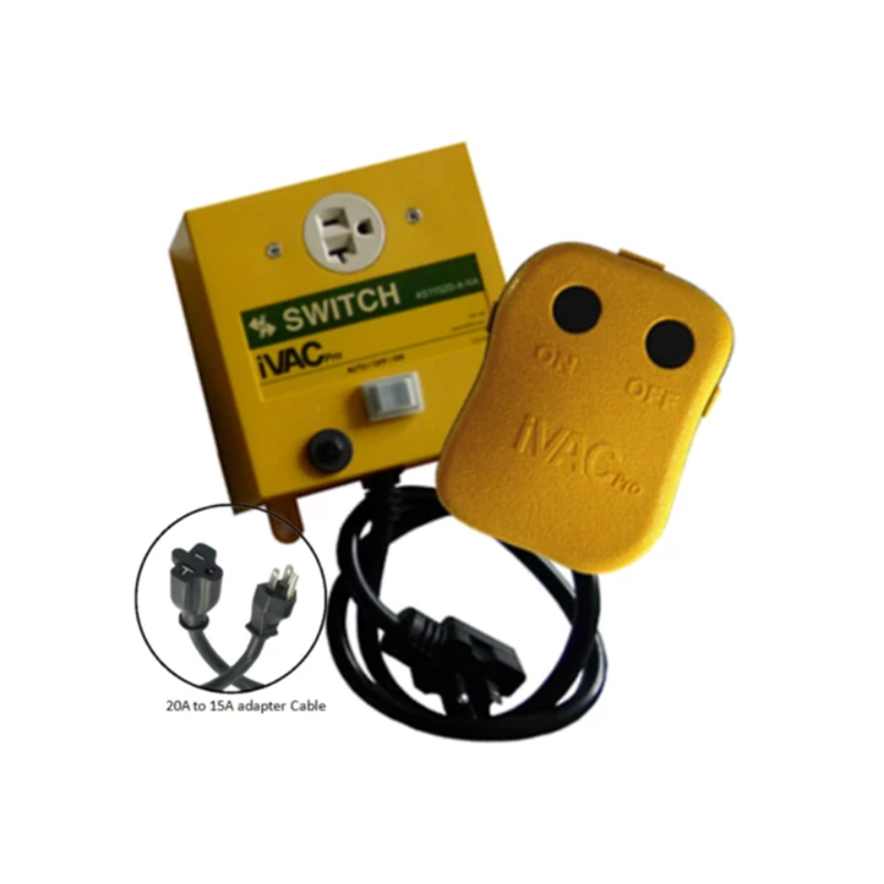 iVAC IVAC-RS11520-A-NA Pro Dust Collector Remote Switch 115V