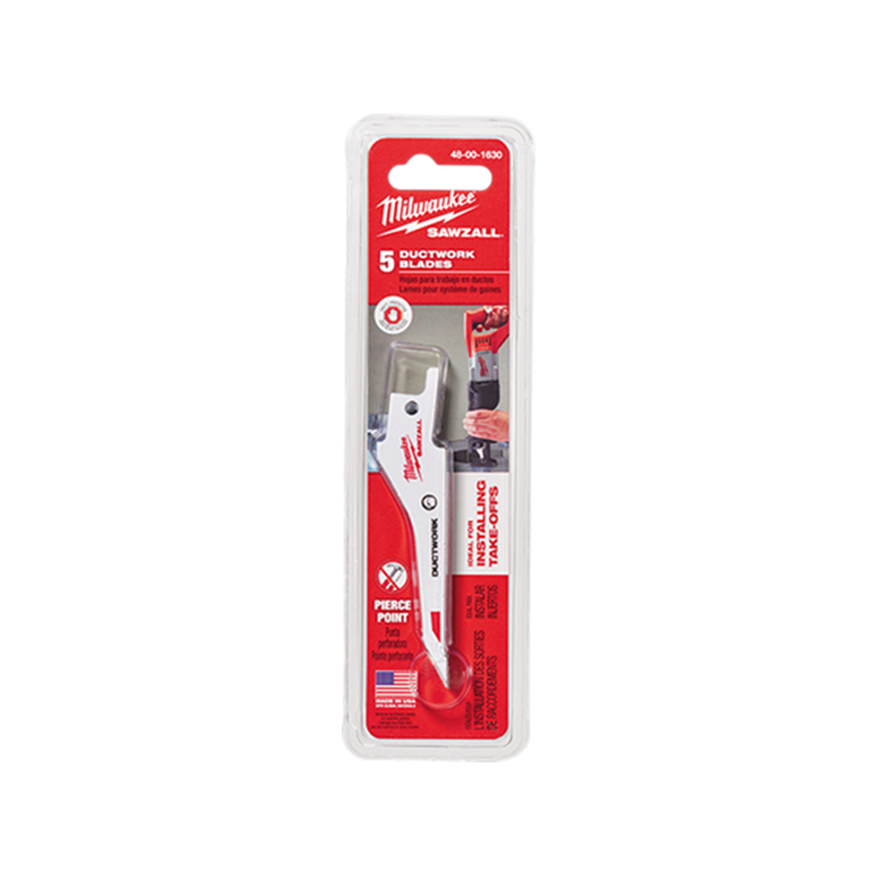 Milwaukee MIL-48-00-1630 SAWZALL Ductwork Blade - 5 PK