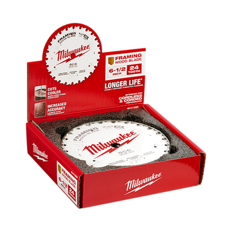 Milwaukee MIL-48-41-0620 6-1/2in 24T Framing Circular Saw Blades (10-pack)