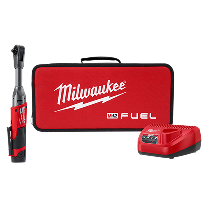 Milwaukee MIL-2560-21 M12 Fuel 3/8in Extended Reach Ratchet CP2.0 Kit