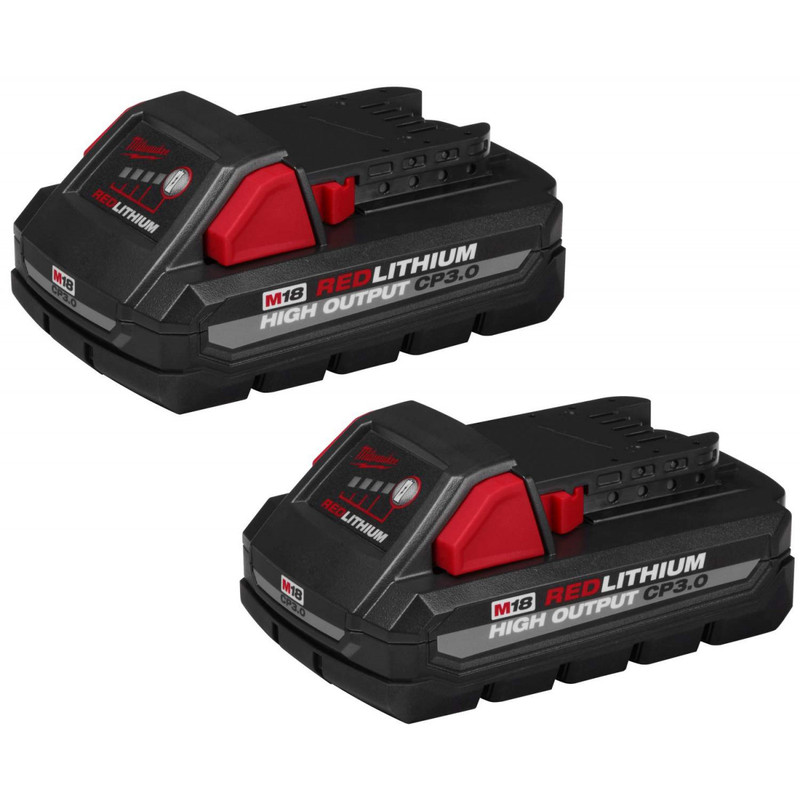 Milwaukee MIL-48-11-1837 M18 REDLITHIUM High Output 3.0Ah Battery 2-Pack