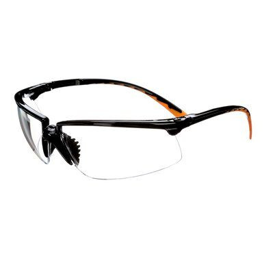 3M-12261-00000 Privo Protective Eyewear clear anti-fog lens, black frame