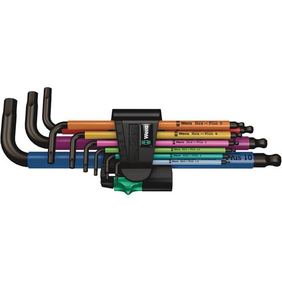 Wera Tools WERA-05022089001 950/9 Hex-Plus Multicolour 1 L-key Set Metric Black Laser