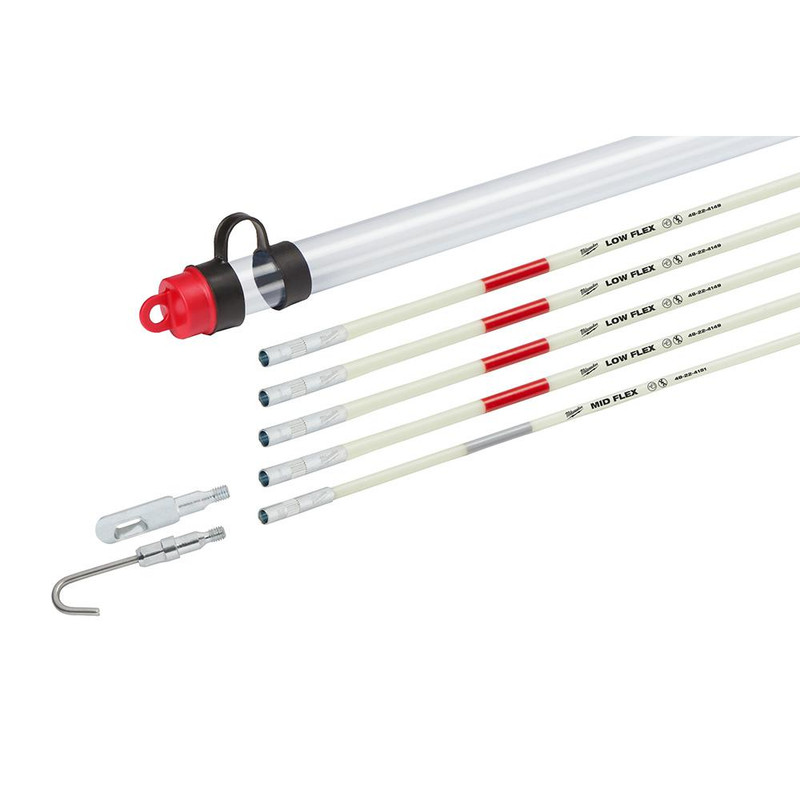Milwaukee MIL-48-22-4160 25 ft. Low and Mid Flex Fiberglass Fish Stick Combo Kit with Accessories