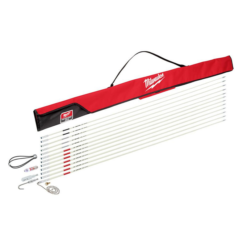 Milwaukee MIL-48-22-4156 60 ft. Fiberglass Fish Stick Low/Mid/High Flex Combo Kit with Accessories