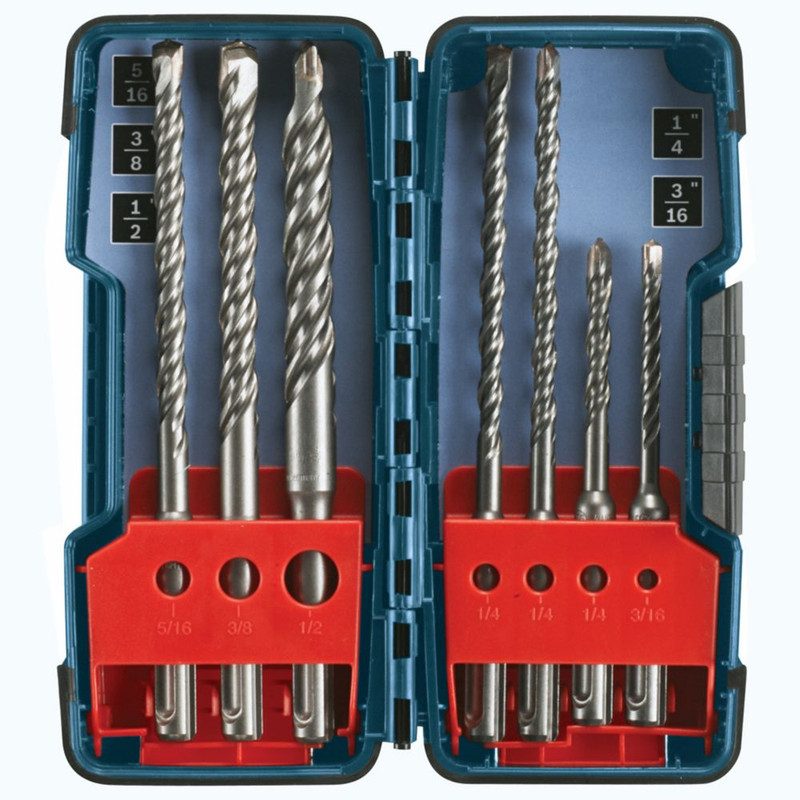 Bosch BOS-HCK001 7 pc. SDS-Plus Bulldog Rotary Hammer Bit Set