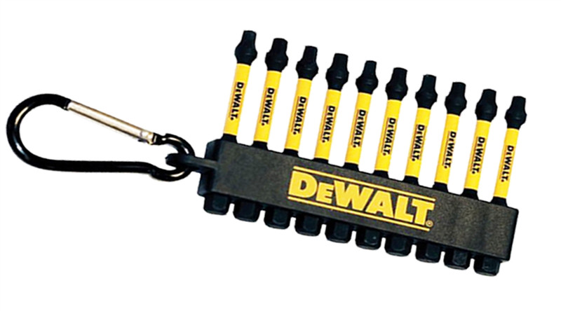 DEWALT DEW-DWA3SQ2IRCARC Flex Torq 2in Square 10 Pack Impact Drivers with Carabiner