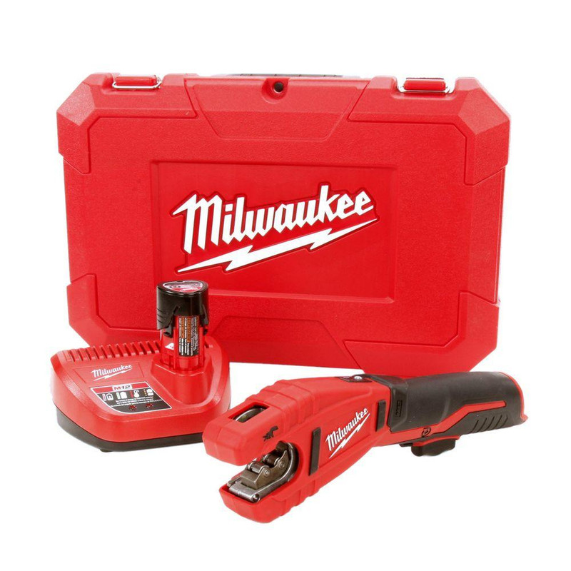 Milwaukee MIL-2471-21 M12 Cordless Lithium-Ion Copper Tubing Cutter Kit with One 12V Battery