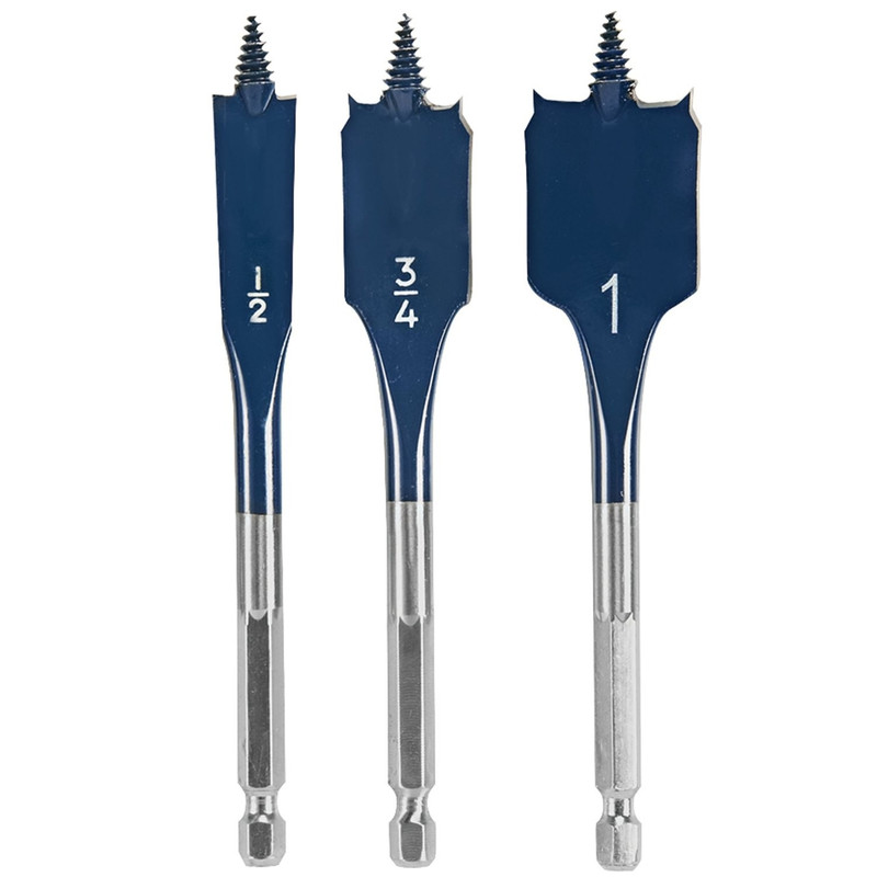 Bosch BOS-DSBS5003 3-Piece Daredevil Stubby Length Spade Bit Set