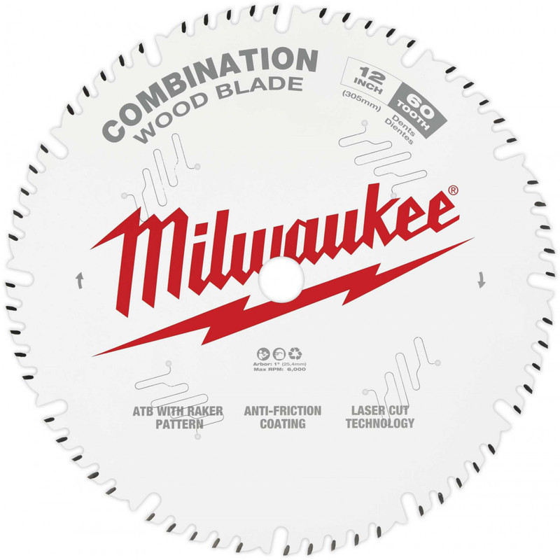 Milwaukee MIL-48-40-1222 12in 60T Combination Circular Saw Blade