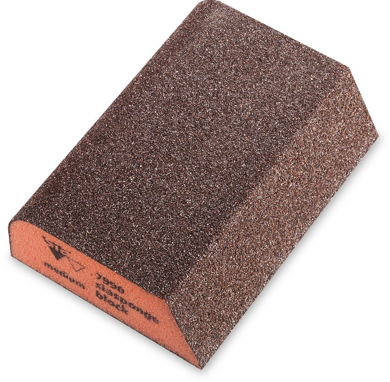 SIA Abrasives SIA-0070125501 2-3/4in 7990 SIA Sponge Combi-Block Medium Orange 10-Pack