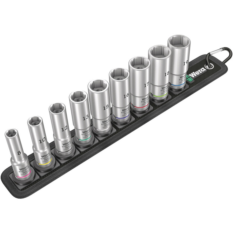 Wera Tools WERA-05004545001 Belt B Deep 1 Socket Set 3/8in Drive