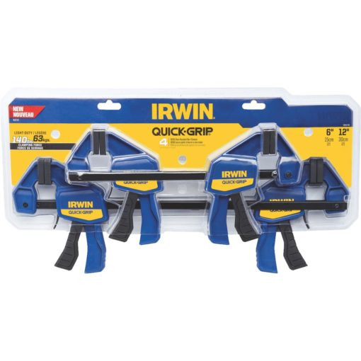 Irwin IRW-1964748 Quick-Grip Bar Clamp Set 6in and 12in (4pk)