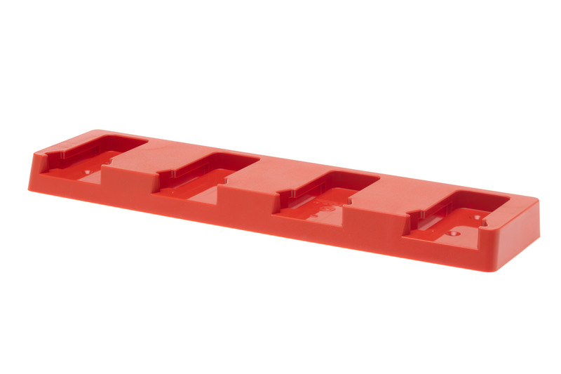 48 Tools BH-MIL-RED-04 Milwaukee M18 4-Unit Battery Holder