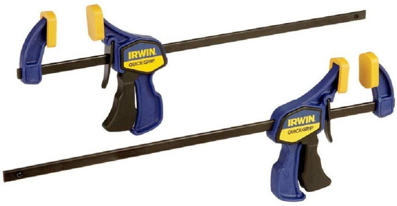 Irwin IRW-1964745 12in Quick-Grip Bar Clamp, One-Handed Mini (2pk)