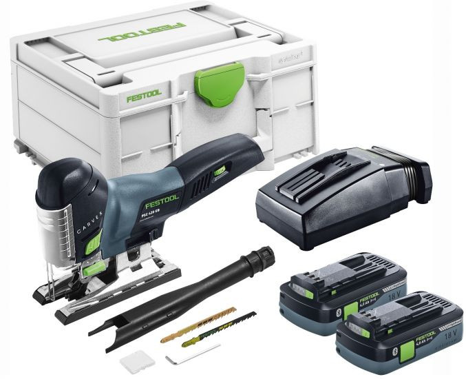 Festool FES-576527 PSC 420 EB Cordless Carvex Jigsaw 4.0Ah Kit With Sys3