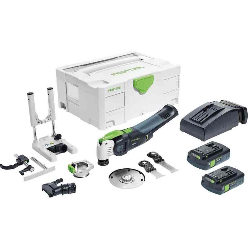 Festool FES-576590 OSC 18 Cordless Multi-Tool SET 4.0Ah Kit With Sys3