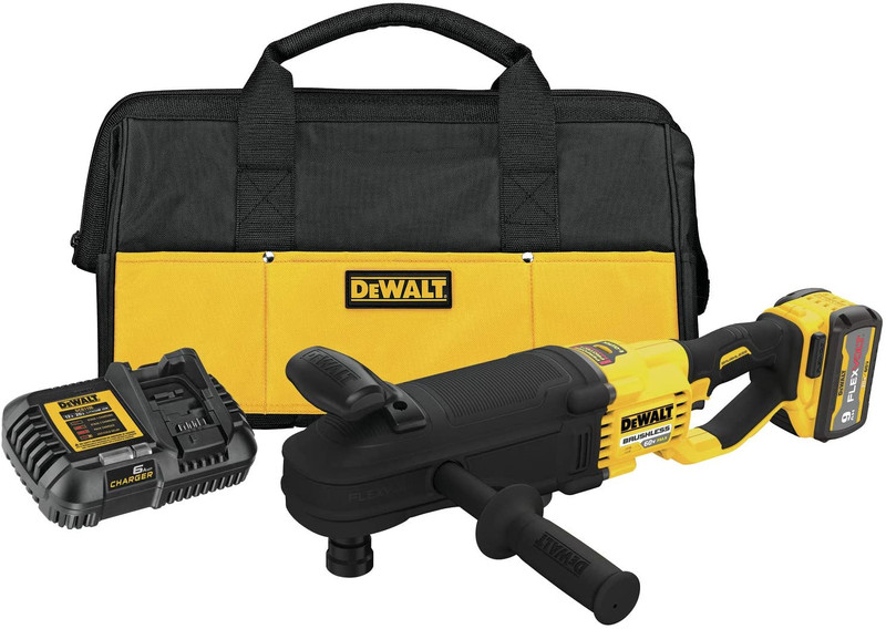 DEWALT DEW-DCD471X1 60V Quick Change In-Line Stud & Joist Drill Kit