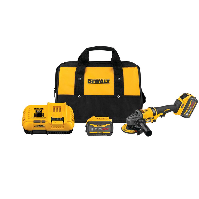 DEWALT DEW-DCG418X2 Flexvolt 60V MAX Brushless 4-1/2 - 6in Grinder With Kickback Brake Kit