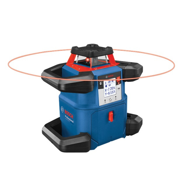 Bosch BOS-GRL4000-80CH 18V REVOLVE4000 Connected Self-Leveling Horizontal Rotary Laser with (1) CORE18V 4.0 Ah Compact Battery