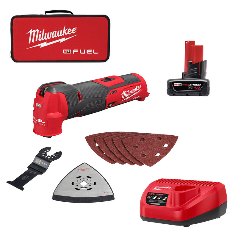 Milwaukee MIL-2526-21XC M12 FUEL Oscillating Multi-Tool XC4.0 Kit