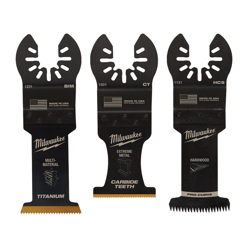 Milwaukee MIL-49-10-9001 OPEN-LOK All Purpose Multi-Tool Blade Variety Pack - 3Pk