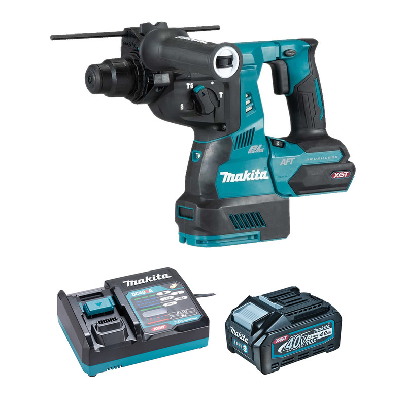 Makita MAK-HR001GM101 XGT 40V MAX Li-Ion 1-1/8in Rotary Hammer 4.0Ah Kit with AWS