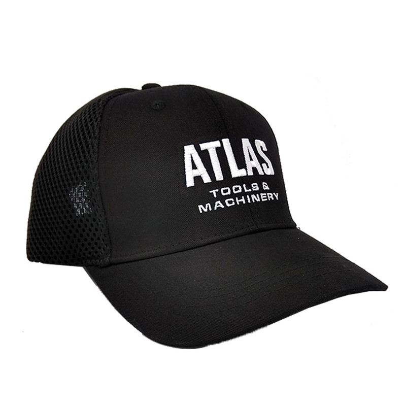 Atlas HAT-ATL-O/S Black Mesh Hat