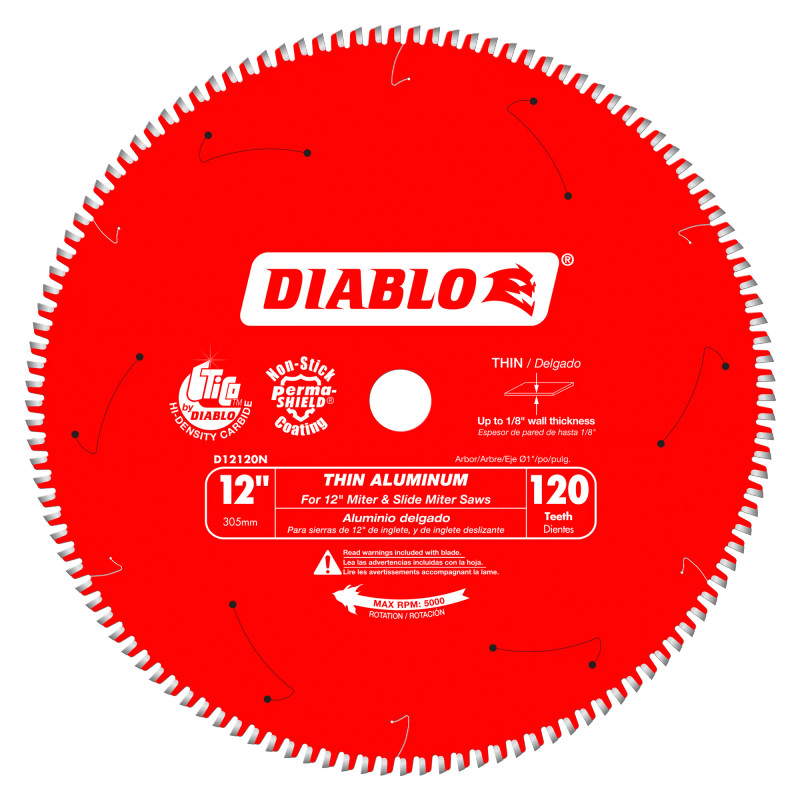 Diablo FRE-D12120N 12in X 120T Thin Aluminum Cutting Saw Blade